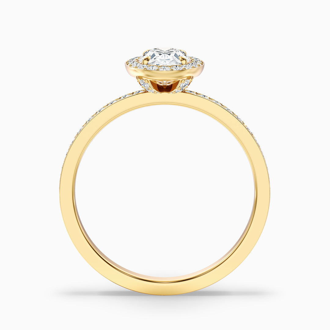 Georgia Oval Halo Pave Lab Grown Engagement Ring