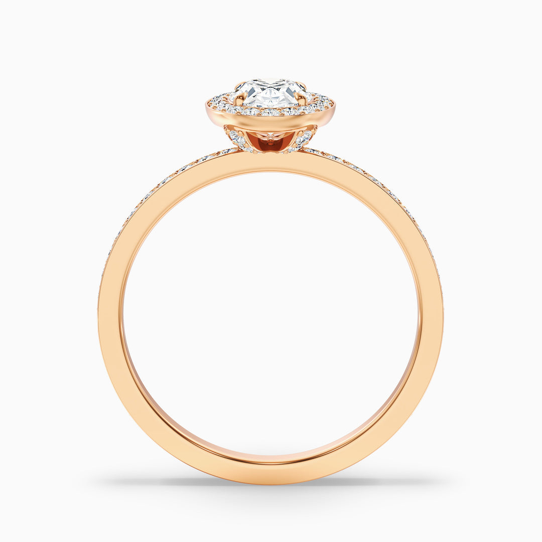 Georgia Oval Halo Pave Lab Grown Engagement Ring