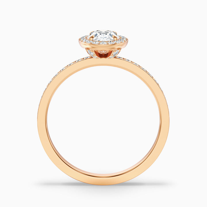 Georgia Oval Halo Pave Lab Grown Engagement Ring