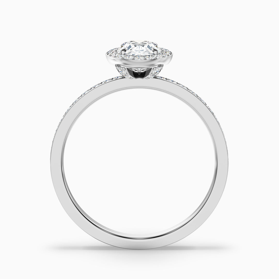 Georgia Oval Halo Pave Lab Grown Engagement Ring