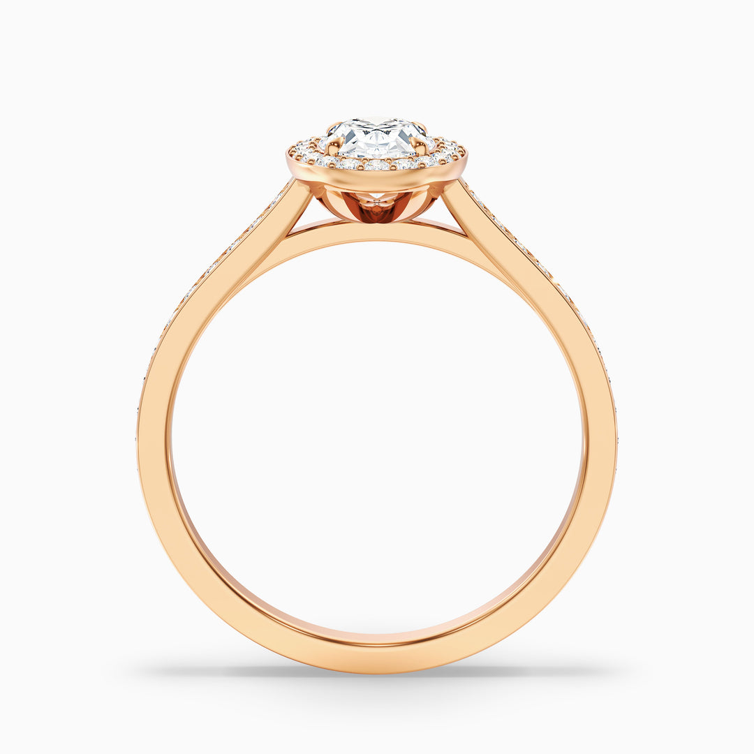 Anam Oval Halo Pave Lab Grown Engagement Ring