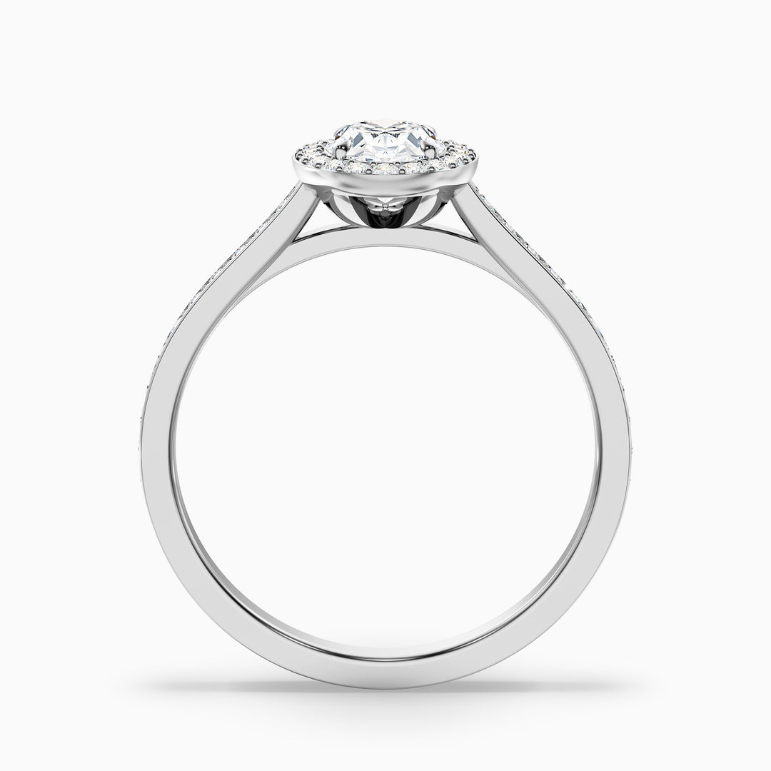 Anam Oval Halo Pave Lab Grown Engagement Ring