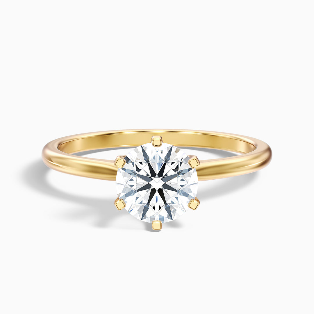 Sarah Round Solitaire Lab Grown Engagement Ring
