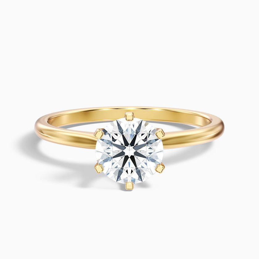 Sarah Round Solitaire Lab Grown Engagement Ring