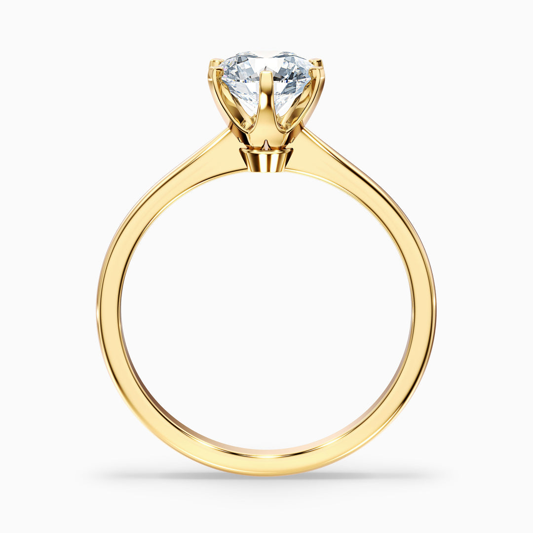 Sarah Round Solitaire Lab Grown Engagement Ring
