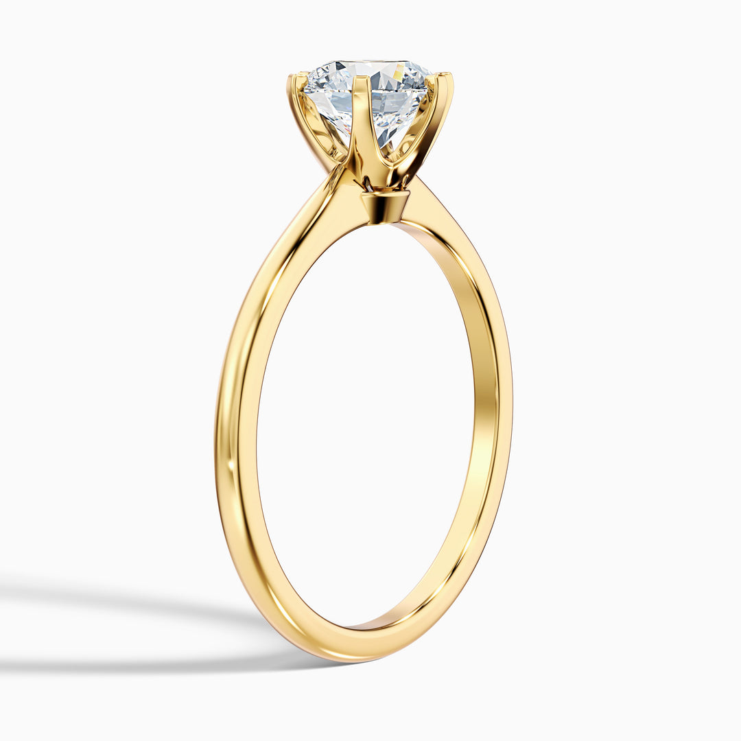 Sarah Round Solitaire Lab Grown Engagement Ring