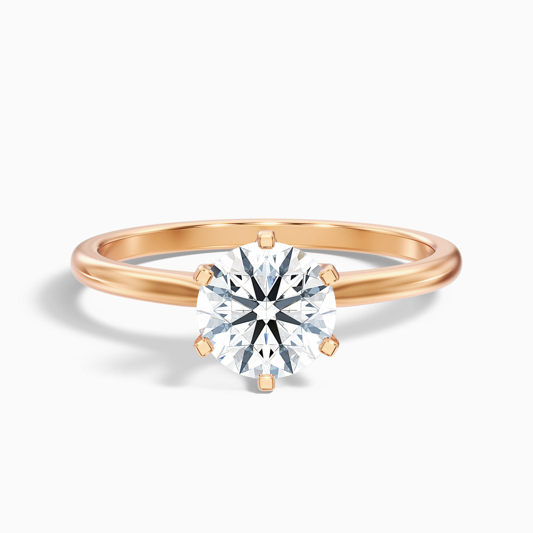 Sarah Round Solitaire Lab Grown Engagement Ring