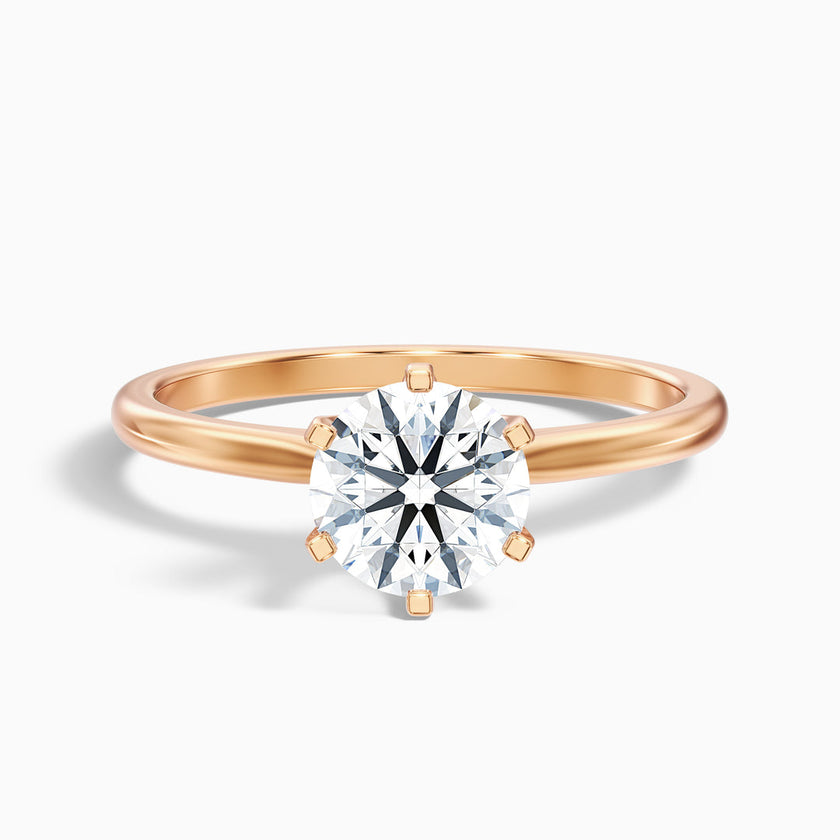 Sarah Round Solitaire Lab Grown Engagement Ring