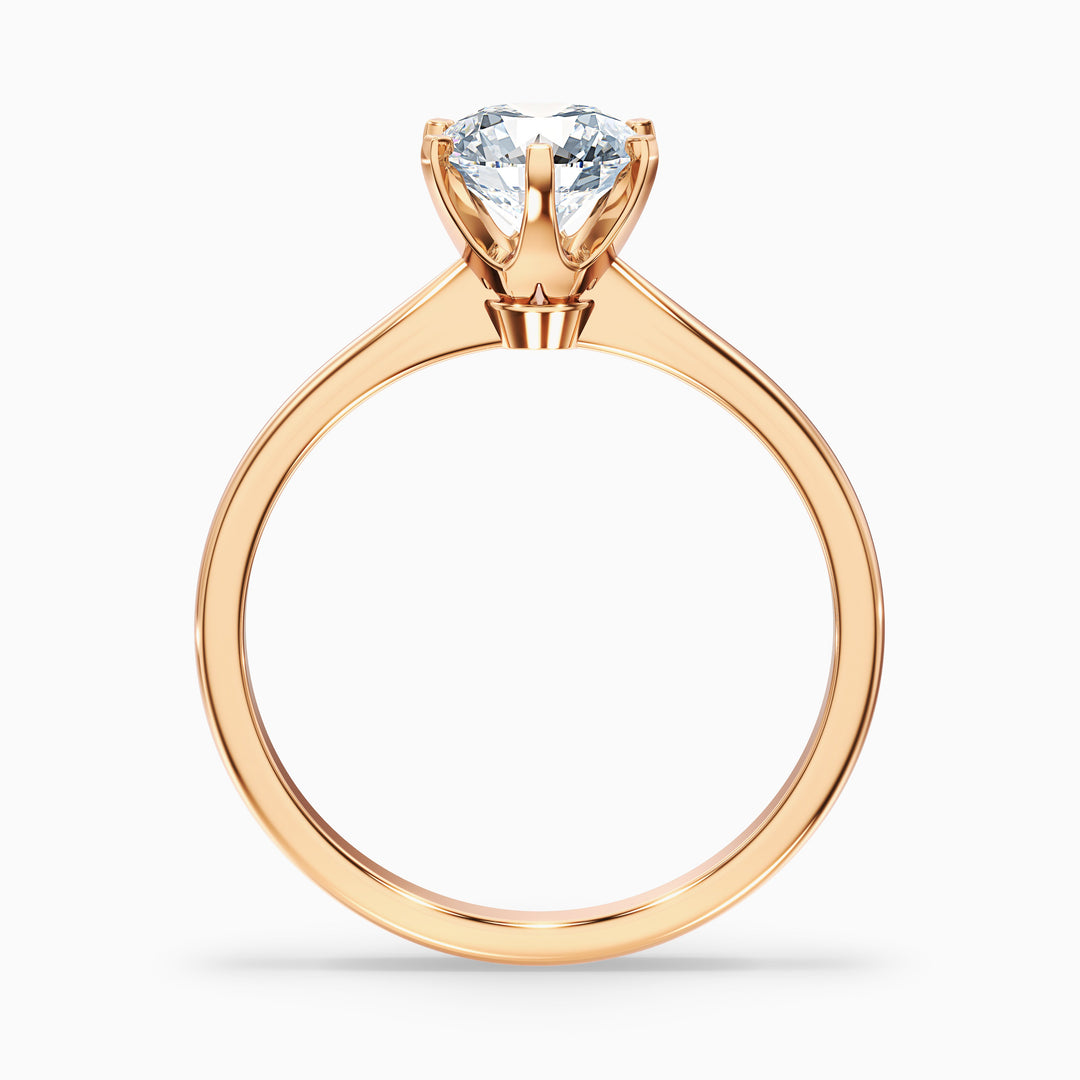 Sarah Round Solitaire Lab Grown Engagement Ring