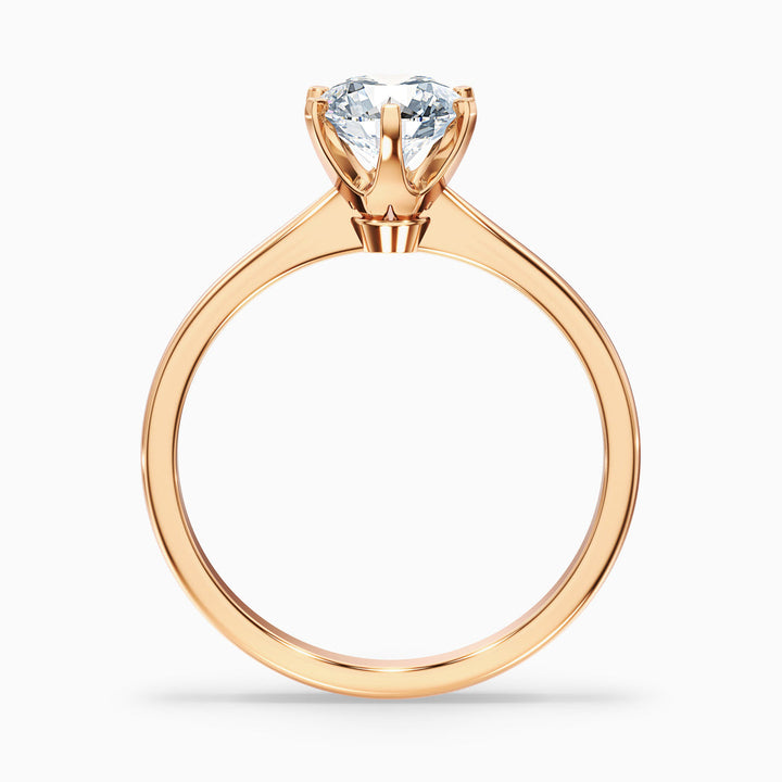 Sarah Round Solitaire Lab Grown Engagement Ring