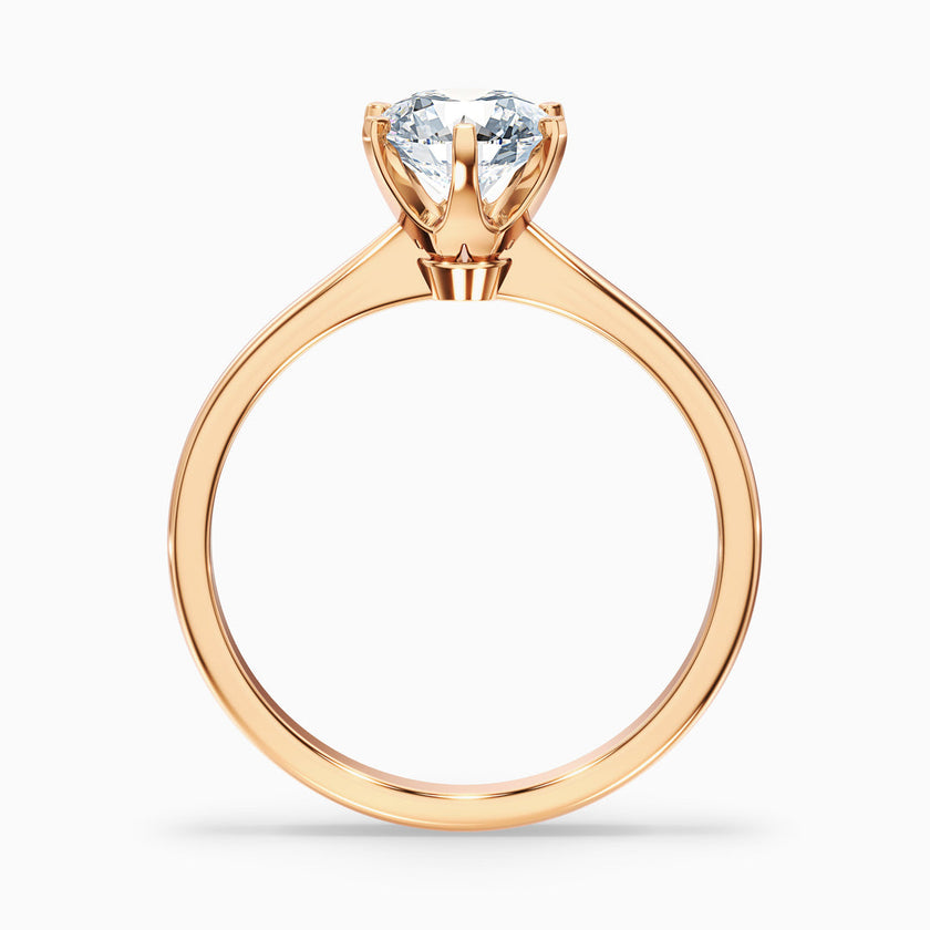 Sarah Round Solitaire Lab Grown Engagement Ring