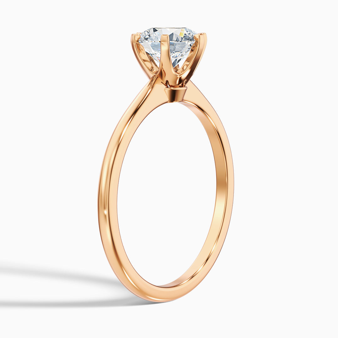 Sarah Round Solitaire Lab Grown Engagement Ring