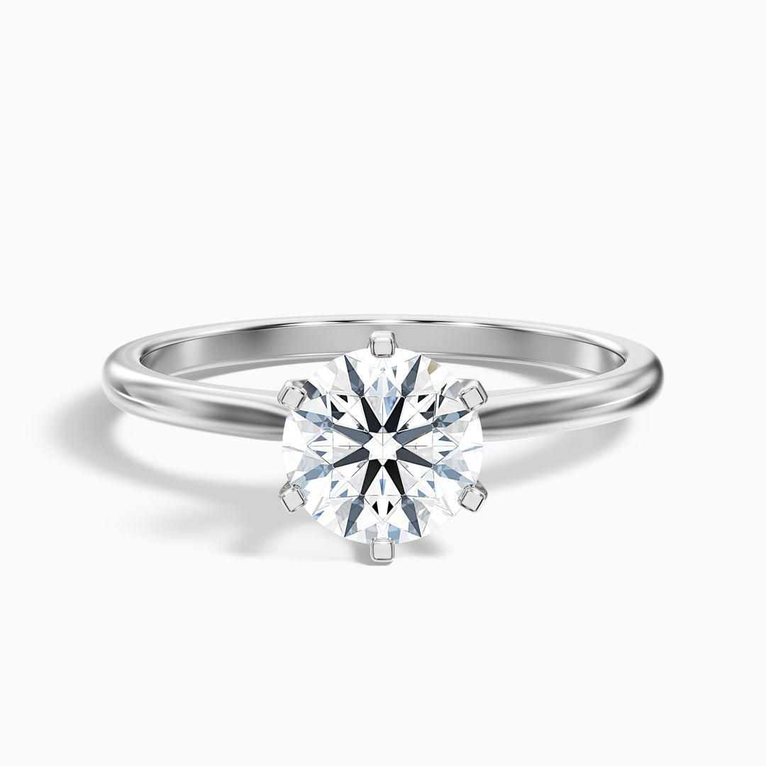 Sarah Round Solitaire Lab Grown Engagement Ring