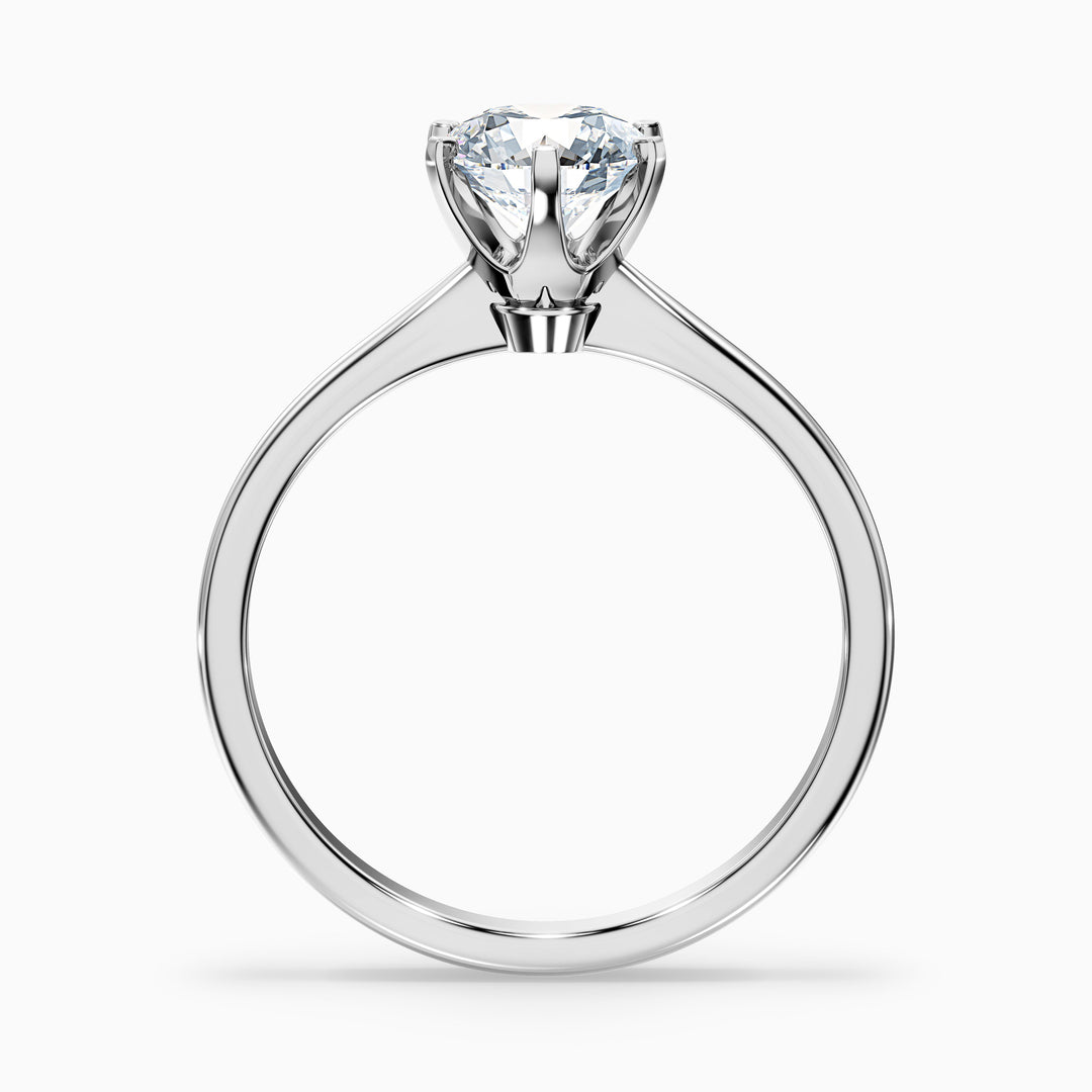 Sarah Round Solitaire Lab Grown Engagement Ring