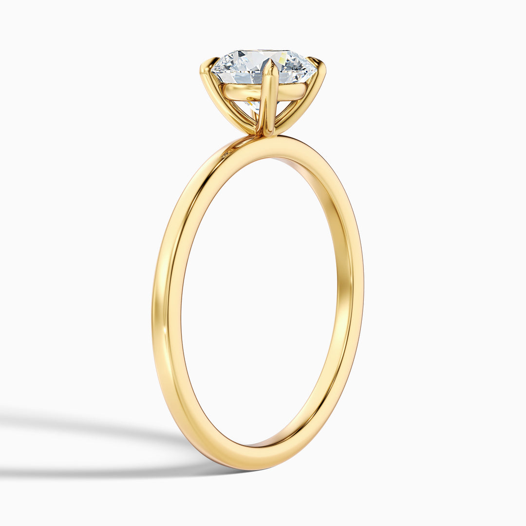 Chloe Round Cut Solitaire Lab Grown Engagement Ring