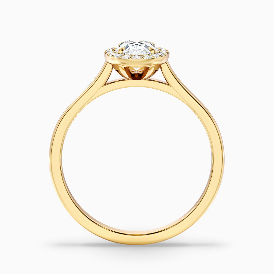 Gabriela Oval Cut Halo Lab Grown Engagement Ring