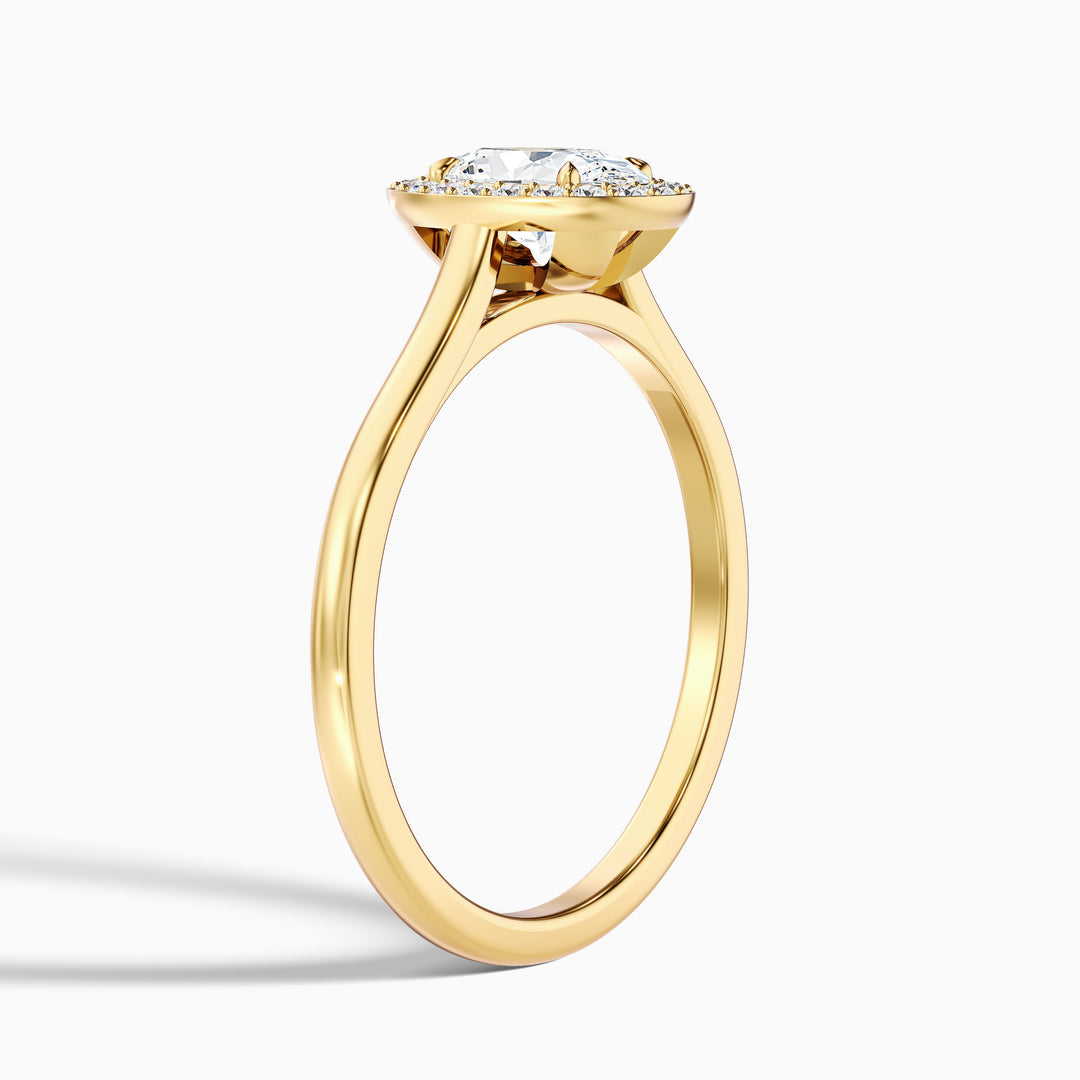 Gabriela Oval Cut Halo Lab Grown Engagement Ring