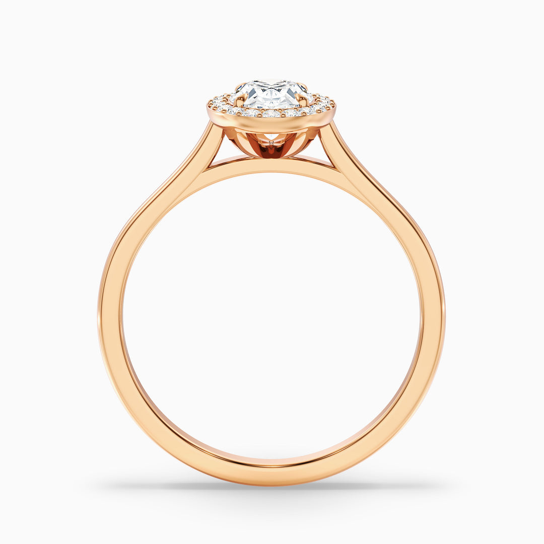 Gabriela Oval Cut Halo Lab Grown Engagement Ring