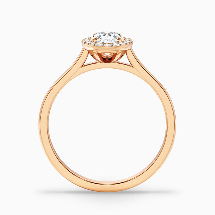 Gabriela Oval Cut Halo Lab Grown Engagement Ring