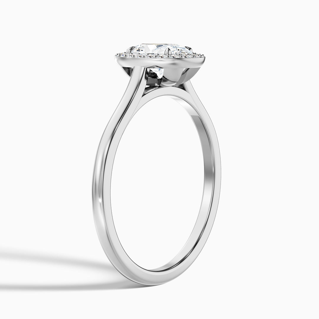Gabriela Oval Cut Halo Lab Grown Engagement Ring