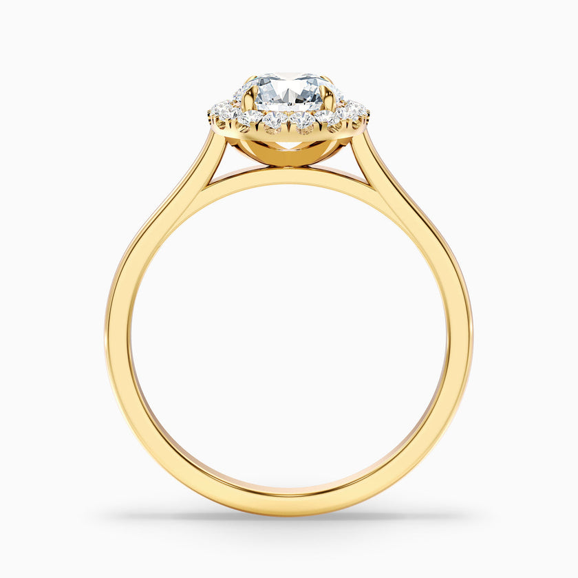 Veda Round Halo Lab Grown Engagement Ring