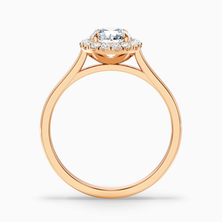 Veda Round Halo Lab Grown Engagement Ring