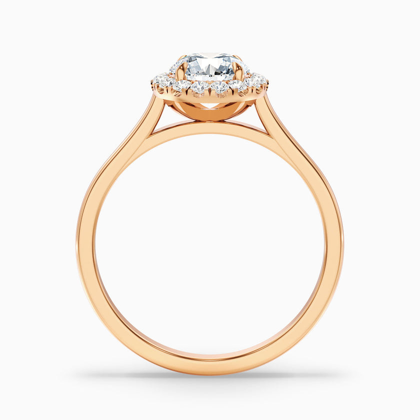 Veda Round Halo Lab Grown Engagement Ring