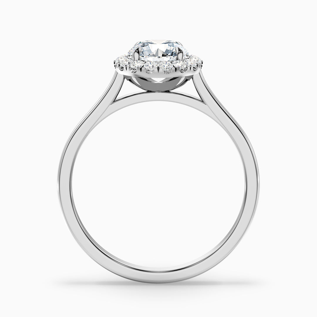 Veda Round Halo Lab Grown Engagement Ring