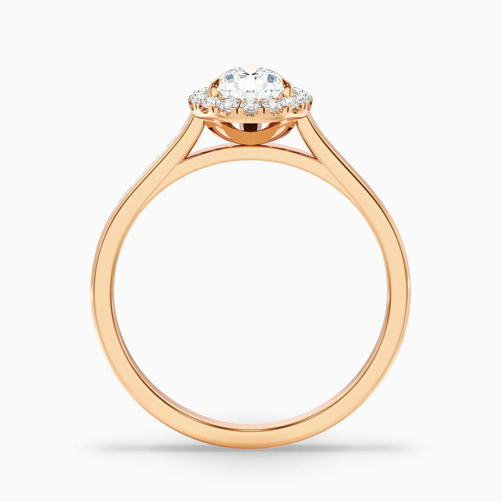 Hana Pear Halo Lab Grown Engagement Ring