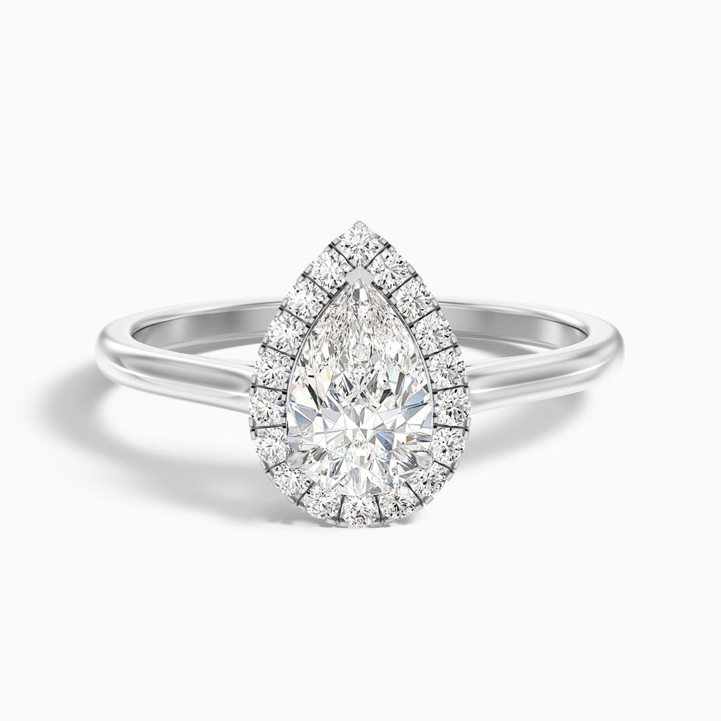 Hana Pear Halo Lab Grown Engagement Ring