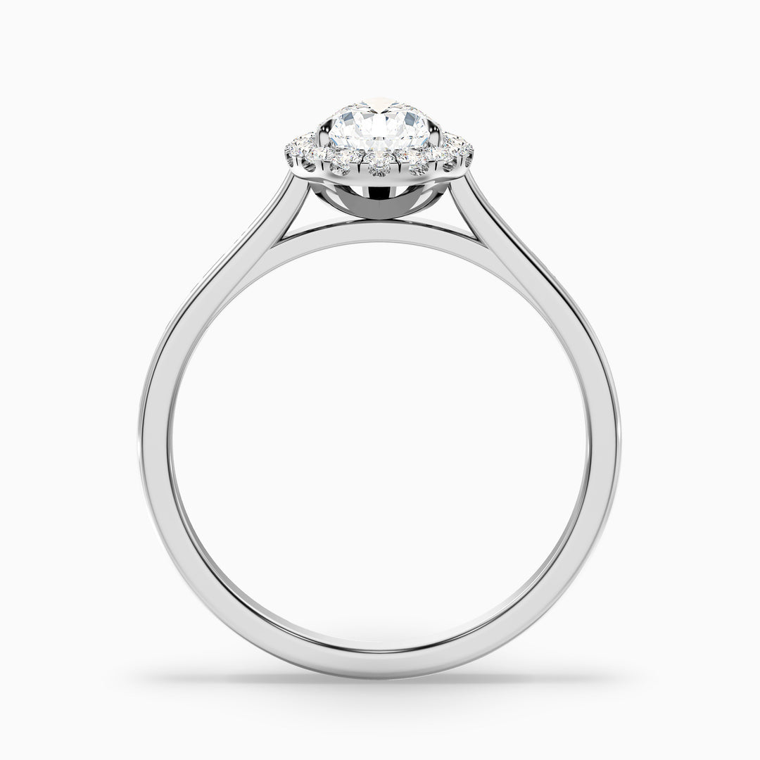 Hana Pear Halo Lab Grown Engagement Ring