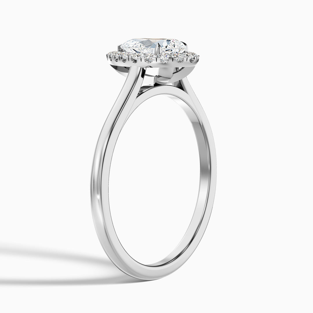 Hana Pear Halo Lab Grown Engagement Ring