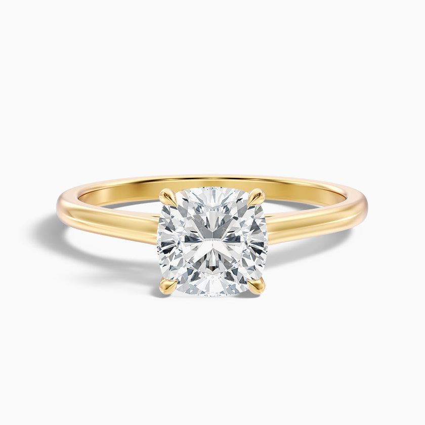 Vera Cushion Cut Solitaire Lab Grown Engagement Ring