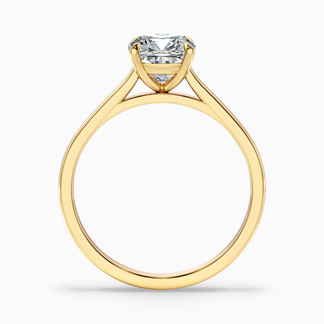 Vera Cushion Cut Solitaire Lab Grown Engagement Ring