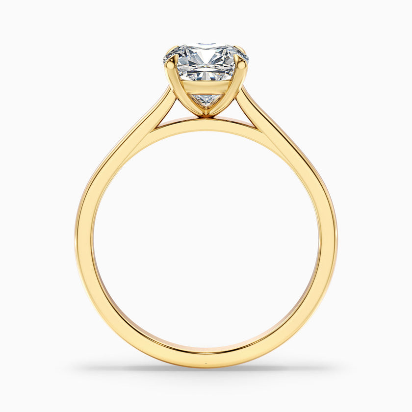 Vera Cushion Cut Solitaire Lab Grown Engagement Ring