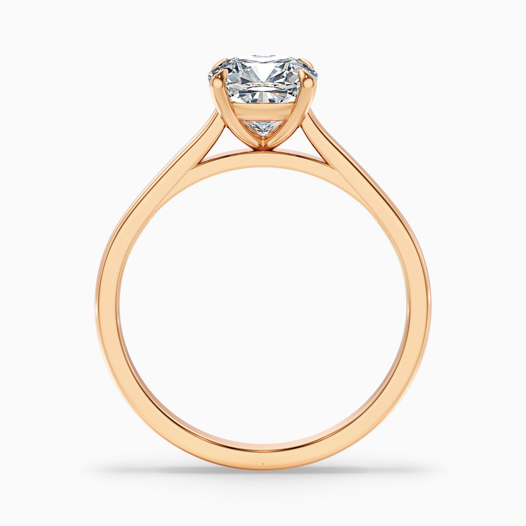 Vera Cushion Cut Solitaire Lab Grown Engagement Ring