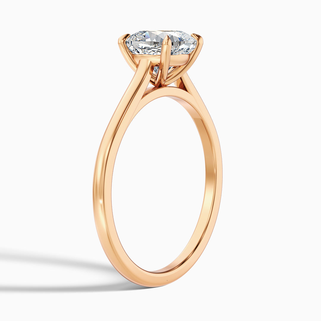 Vera Cushion Cut Solitaire Lab Grown Engagement Ring