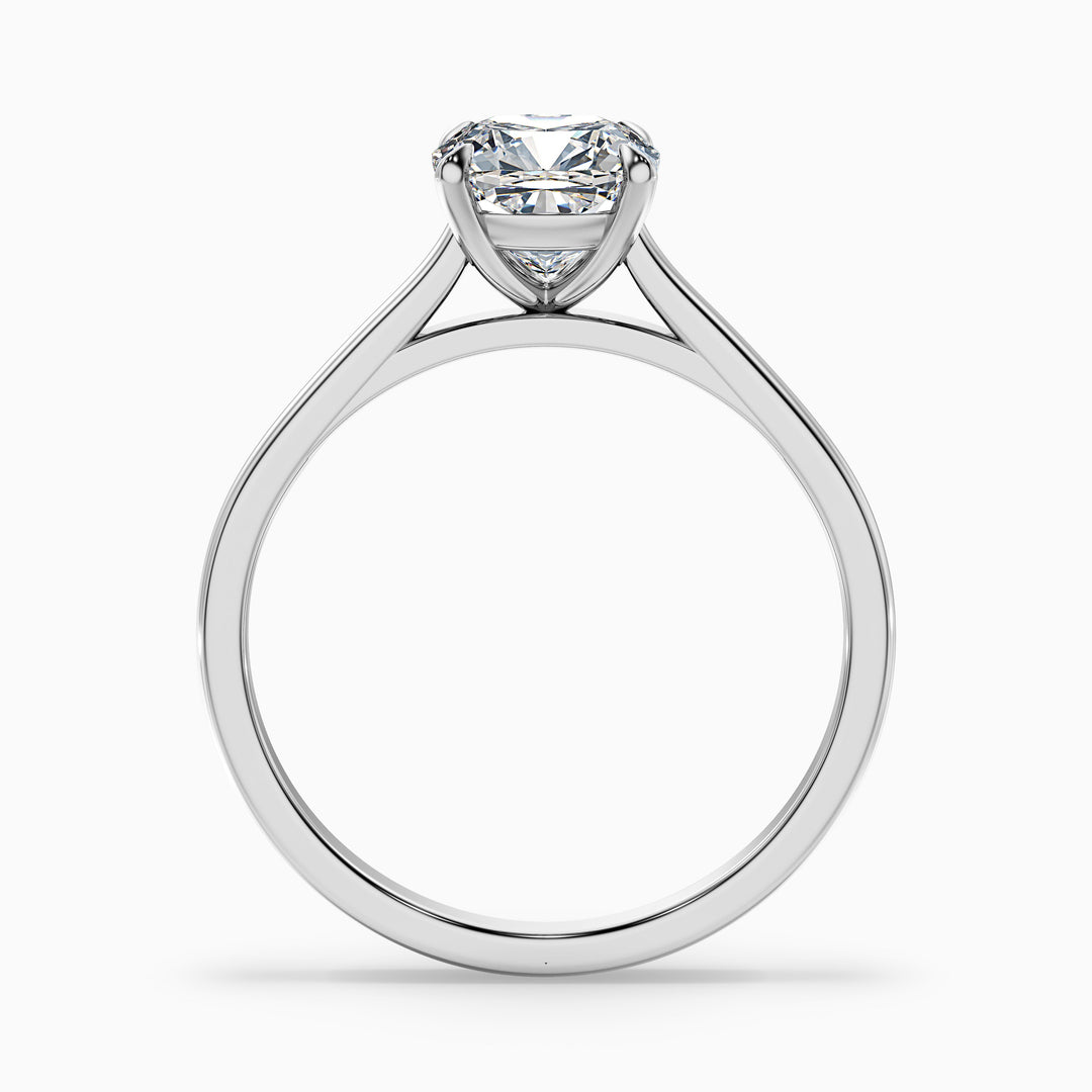 Vera Cushion Cut Solitaire Lab Grown Engagement Ring