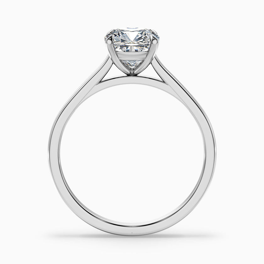 Vera Cushion Cut Solitaire Lab Grown Engagement Ring