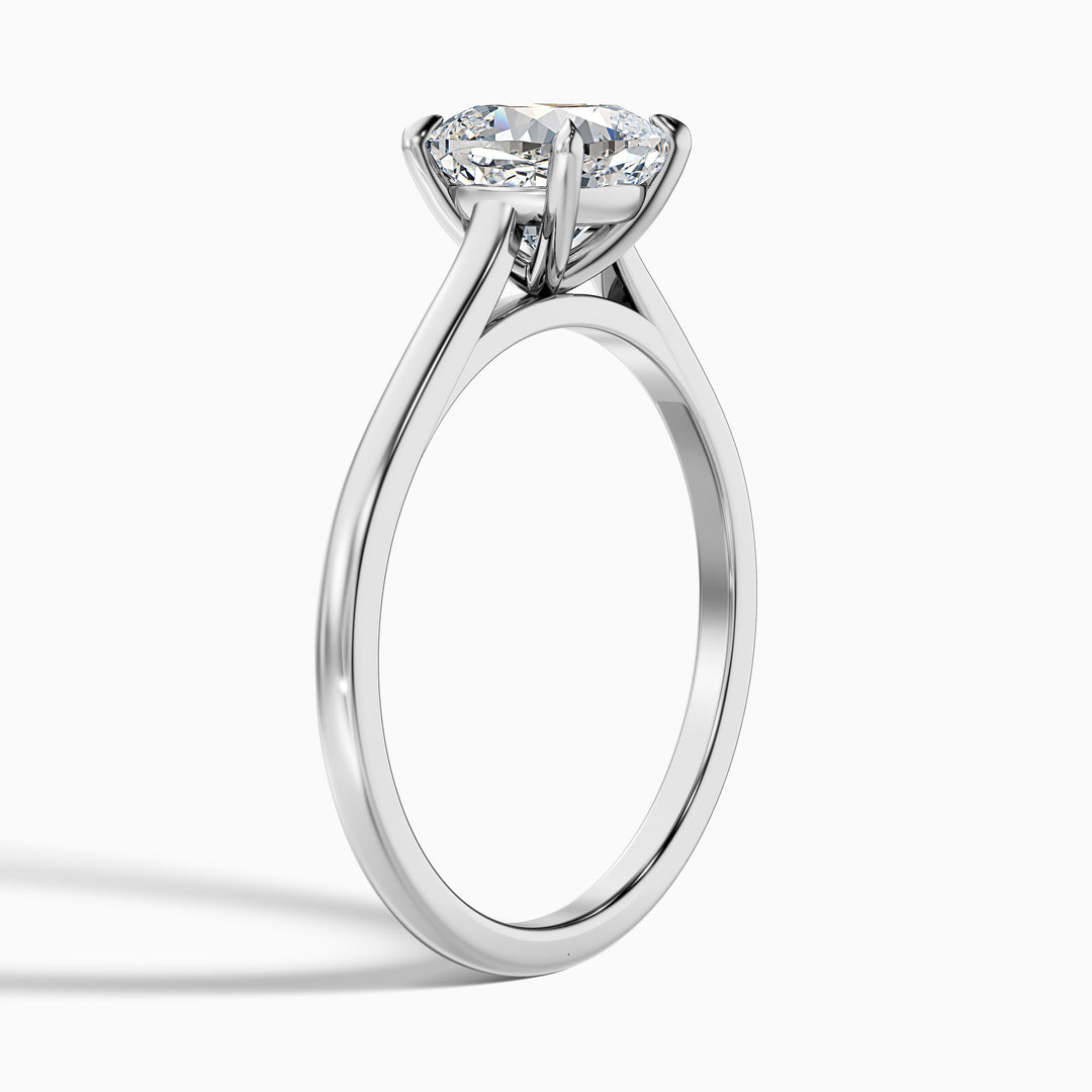 Vera Cushion Cut Solitaire Lab Grown Engagement Ring