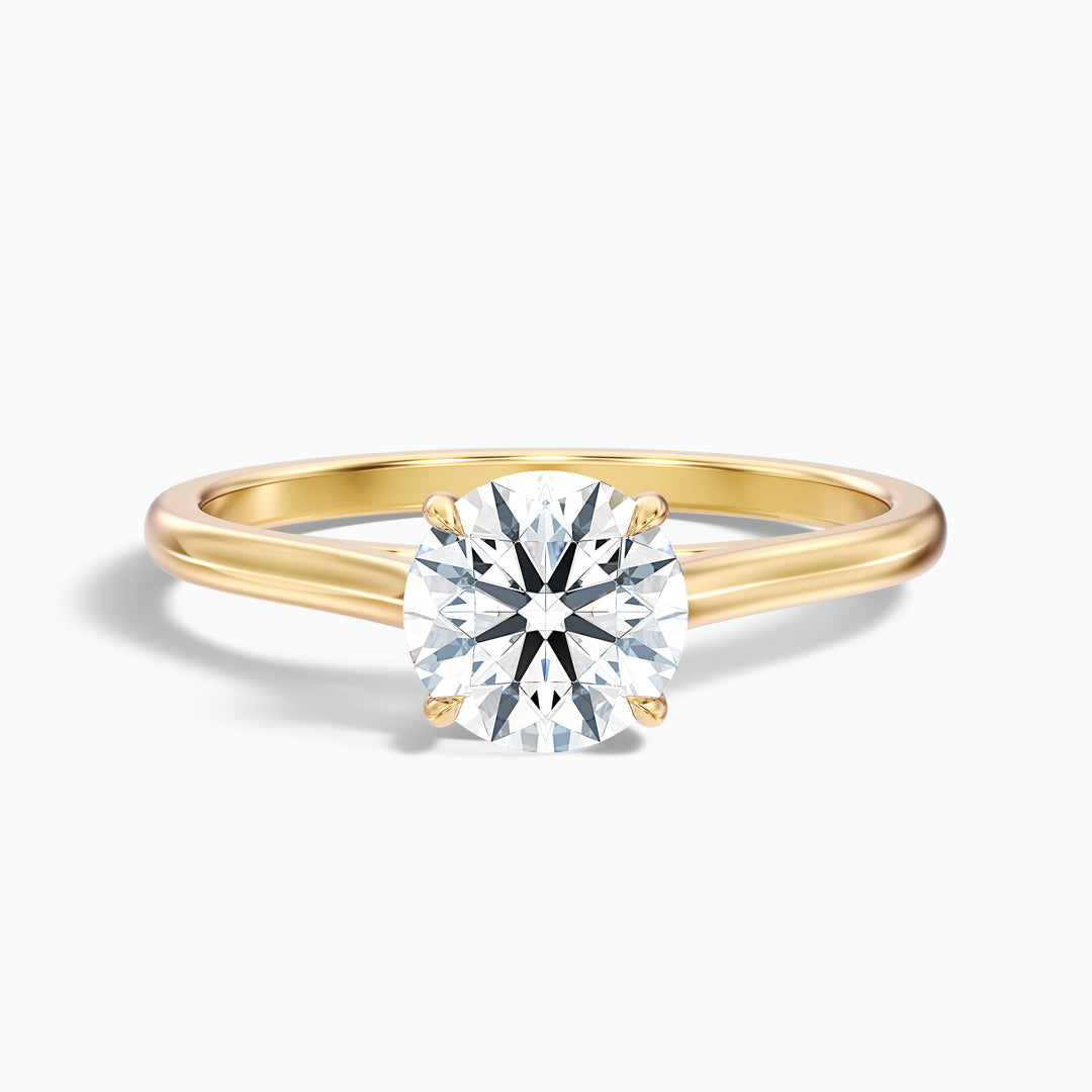 Ava Round Cut Solitaire Lab Grown Engagement Ring