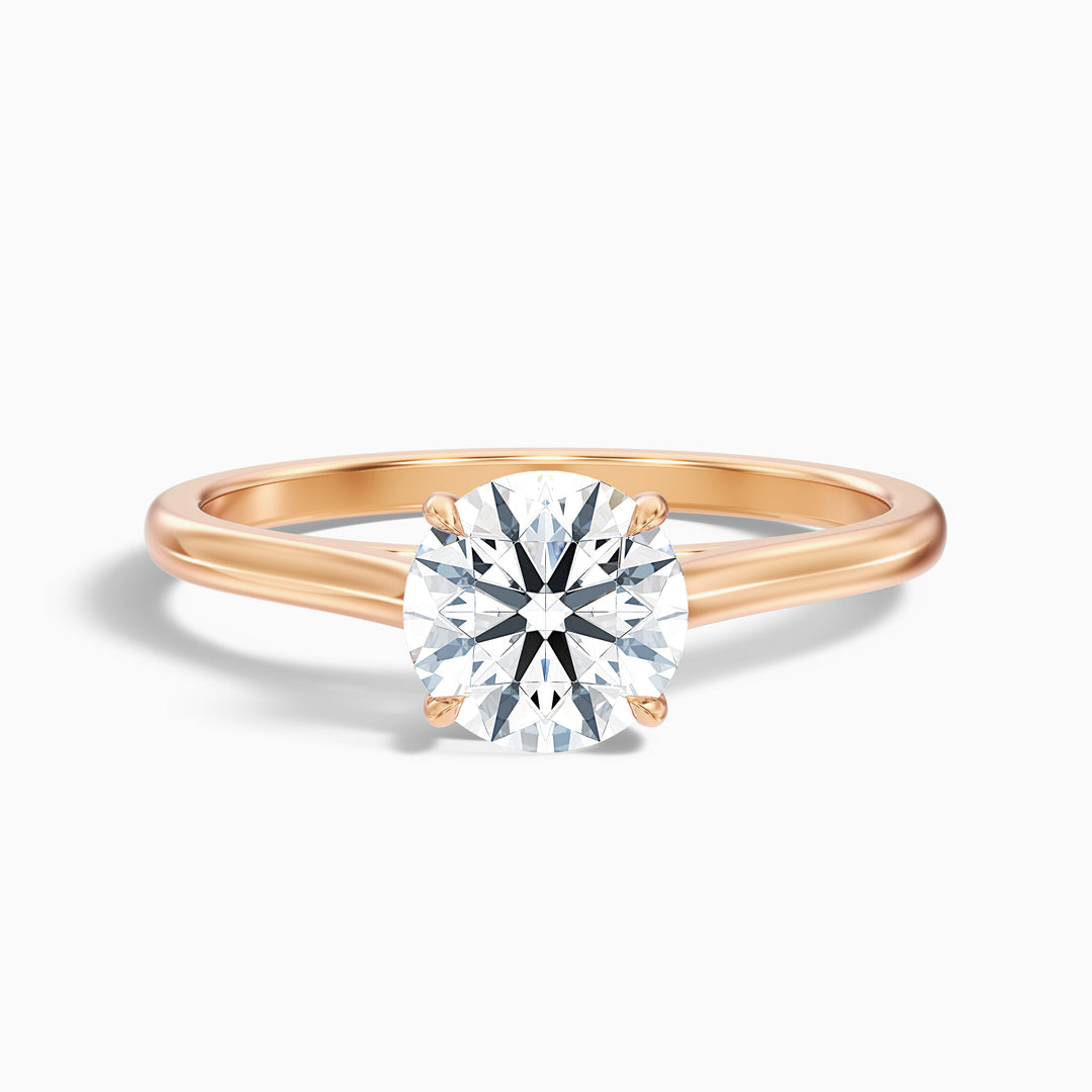 Ava Round Cut Solitaire Lab Grown Engagement Ring