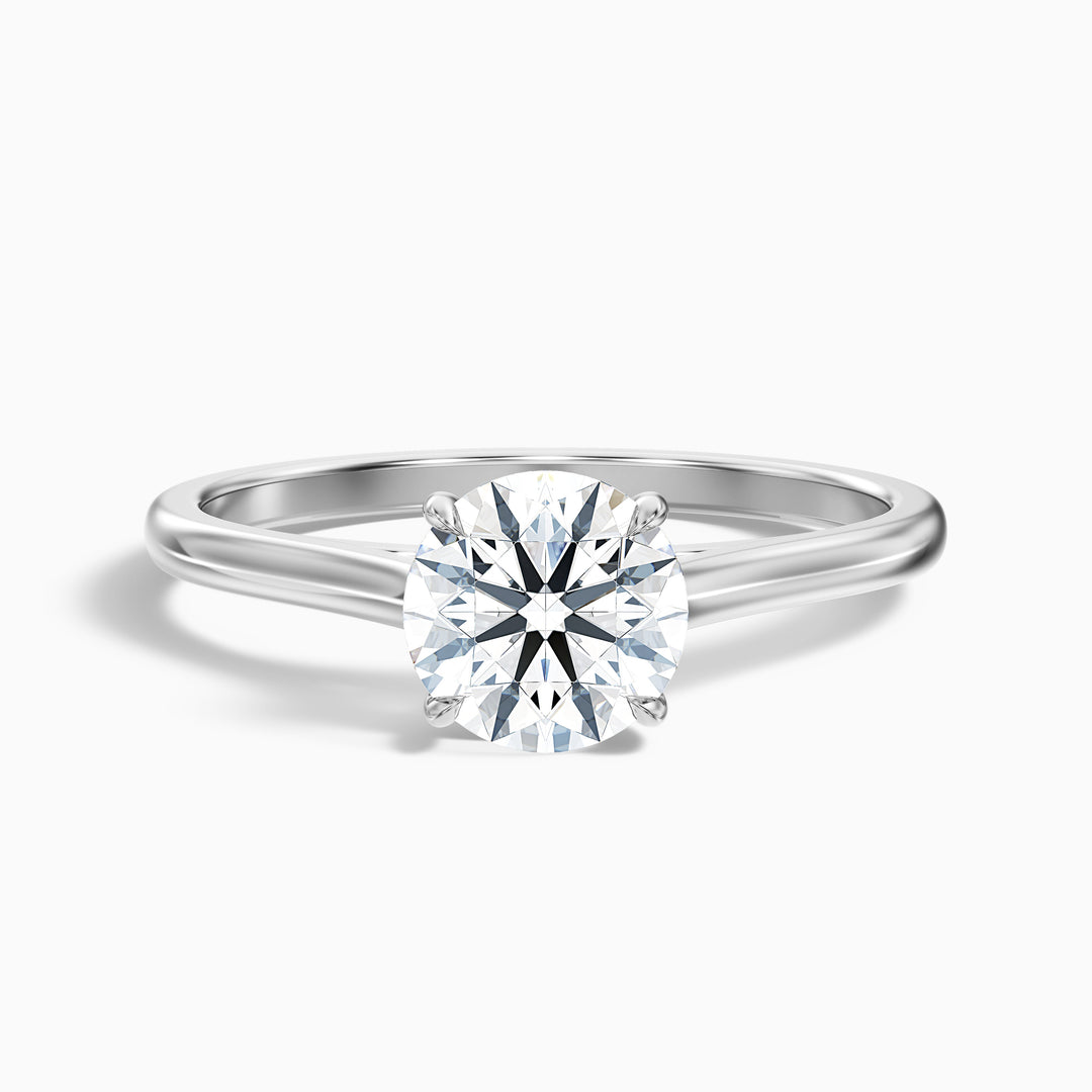 Ava Round Cut Solitaire Lab Grown Engagement Ring