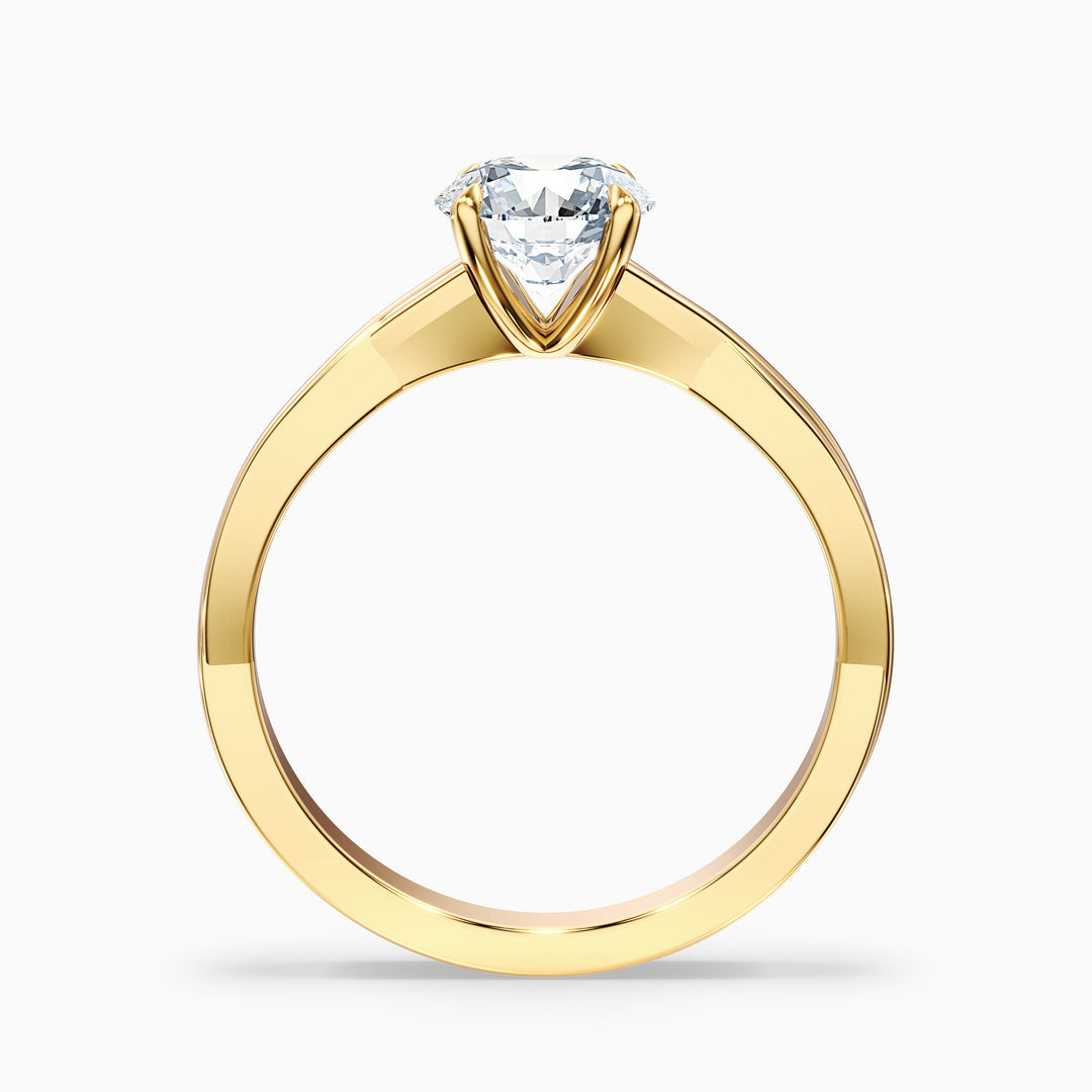 Joon Round Solitaire Twisted Band Lab Grown Engagement Ring