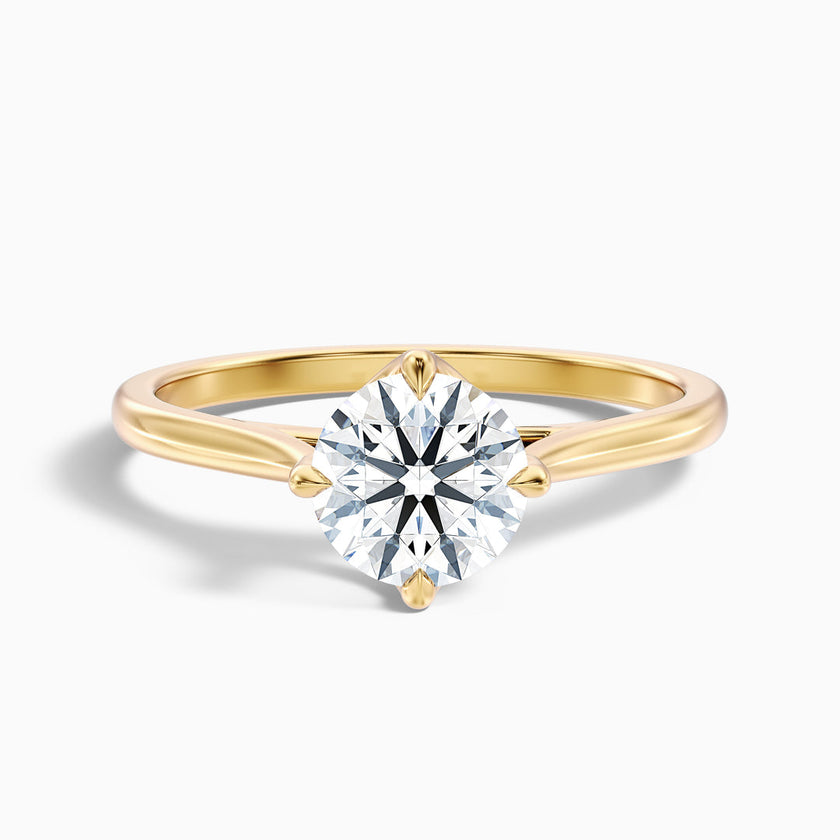 Zahara Round Cut Solitaire Lab Grown Engagement Ring