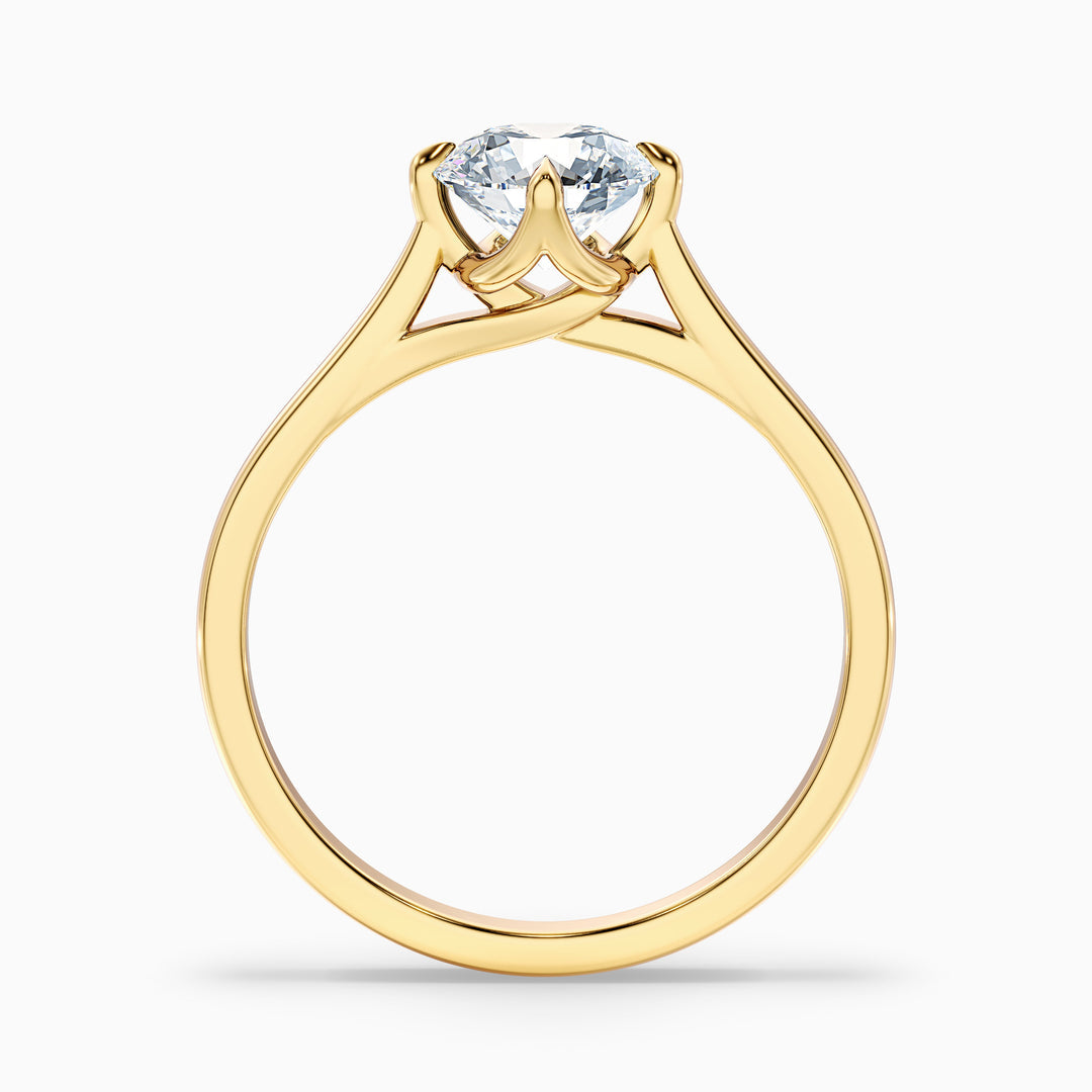 Zahara Round Cut Solitaire Lab Grown Engagement Ring