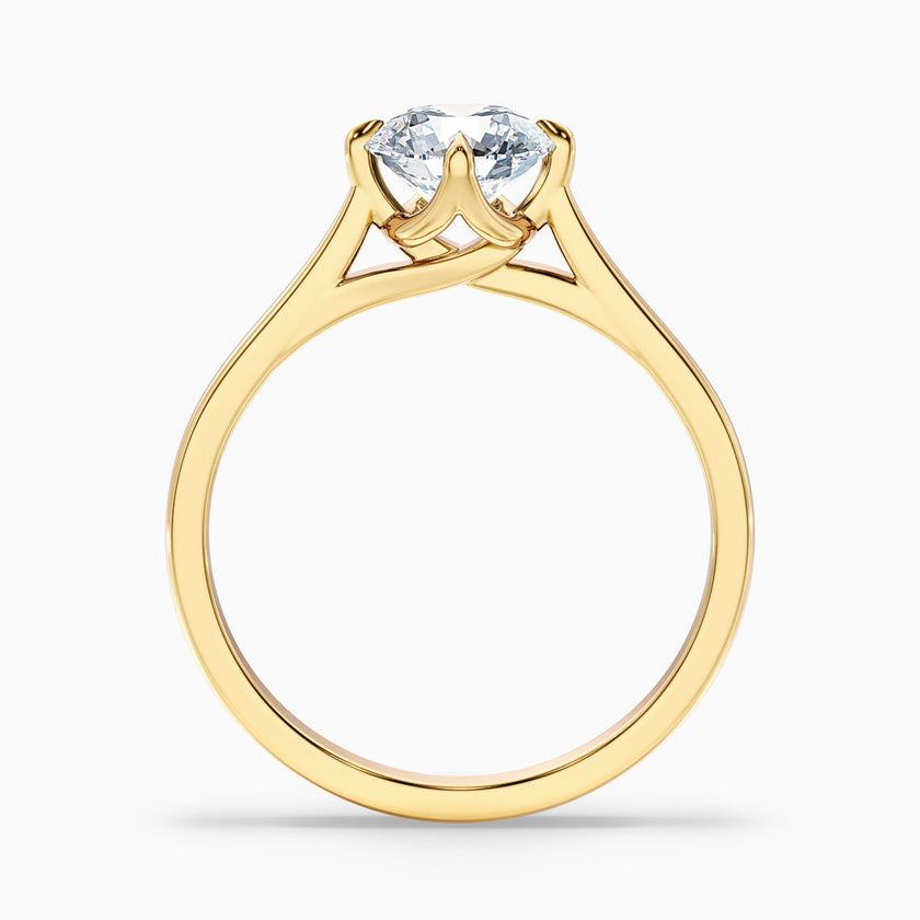 Zahara Round Cut Solitaire Lab Grown Engagement Ring