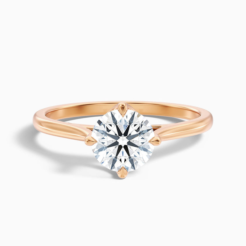 Zahara Round Cut Solitaire Lab Grown Engagement Ring