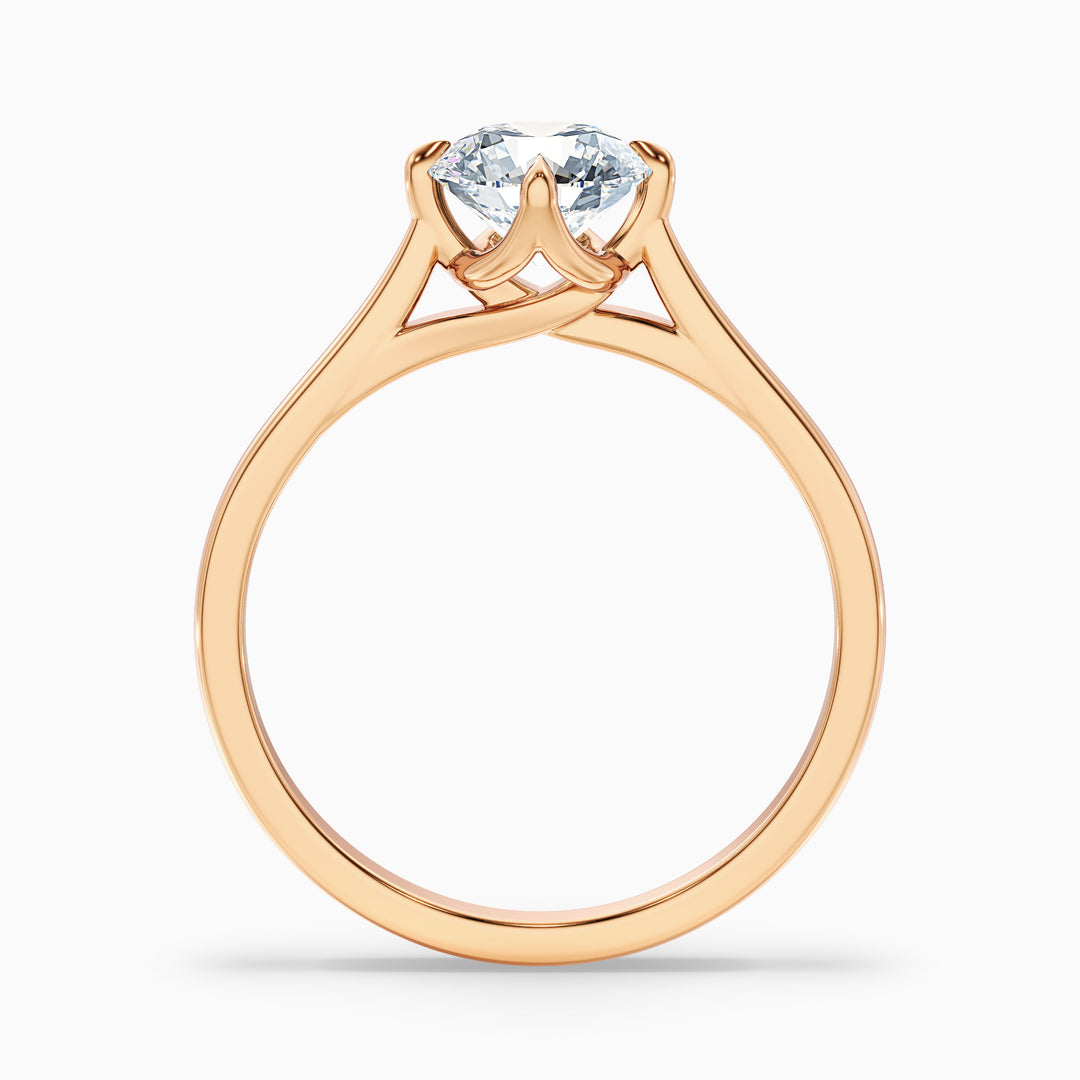 Zahara Round Cut Solitaire Lab Grown Engagement Ring