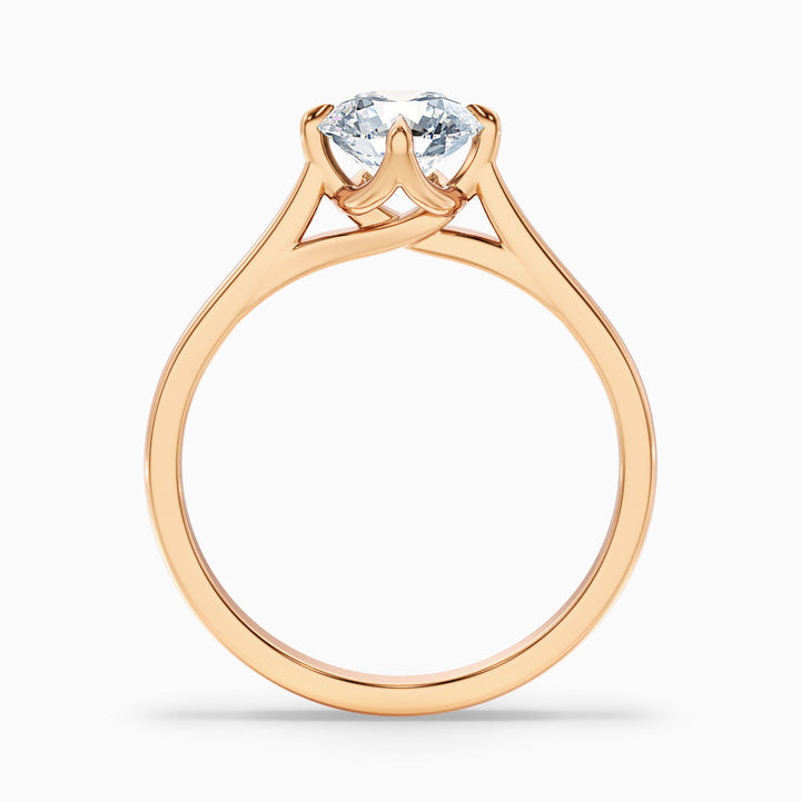 Zahara Round Cut Solitaire Lab Grown Engagement Ring